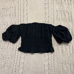 Elegant Black Off-Shoulder Top